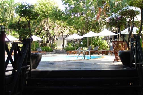View of the swimming pool